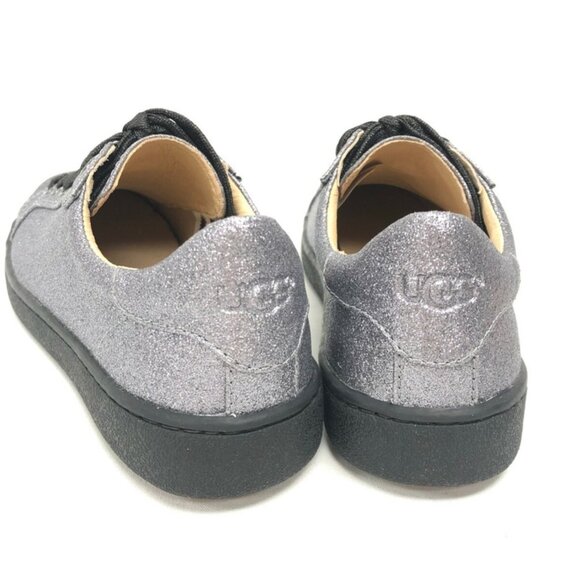 UGG Australia Milo Glitter Black Gunmetal Sneakers Tennis Shoes 1100213 Sz 8.5 - Picture 9 of 10